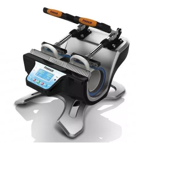 2 in 1 Digital Mug Heat Press Machine, Cup Heat Transfer Sublimation Operation Double Stations Mug Heat Press ST-210 Sublimation Transfer Printing Machine 110V 11oz