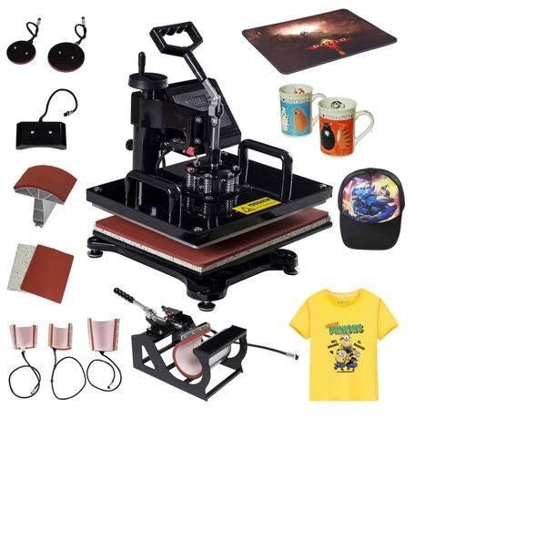 Alternative view of Heat Press 5 in 1, Pro Heat Transfer Machine 38X38cm, Digital LED Timer 360° Tshirt Press Machine Combo, t Shirt Maker Swing Away Heat Press Sublimation Machine for T-Shirts Hat/Cap Mug Plate