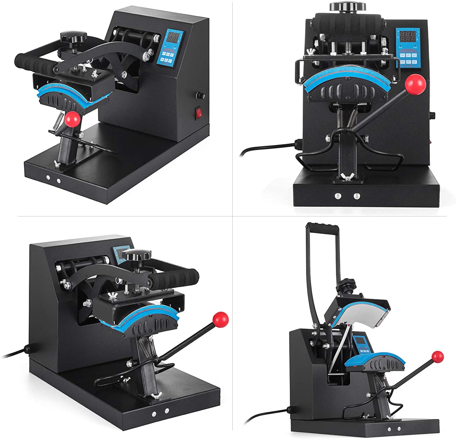 Cap Hat Press Machine 150W Cap Press Heat Machine with Digital LCD Timer and Temperature Control (Cap Press) - Image 3
