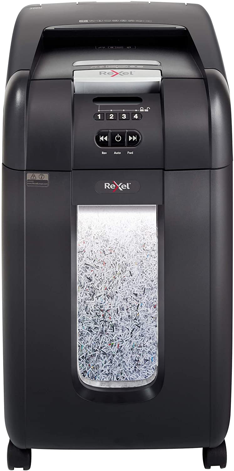 rexel auto+ 300m micro cut shredder-300 sheet - Image 3