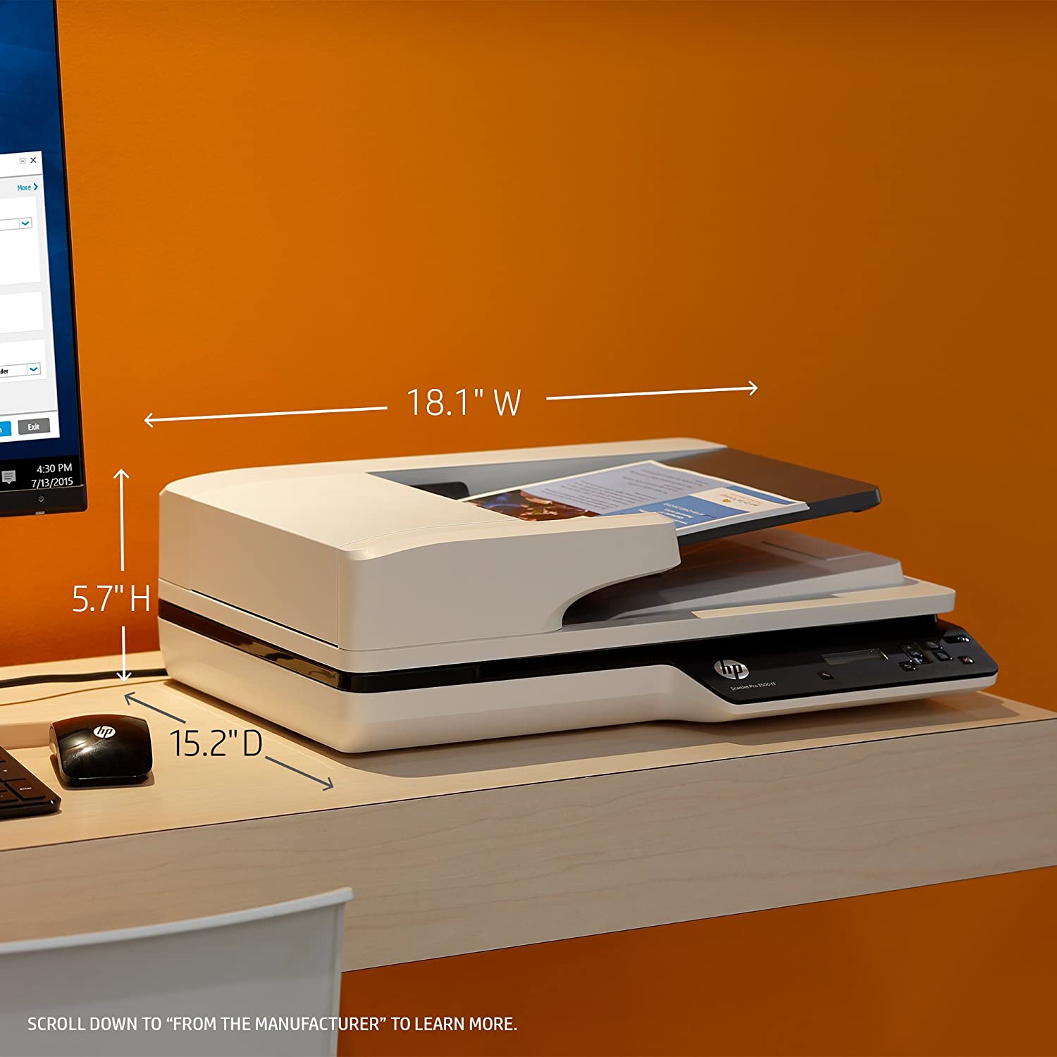 Alternative view of Affordable HP ScanJet Pro 3500 f1 Flatbed Scanner (L2741A)