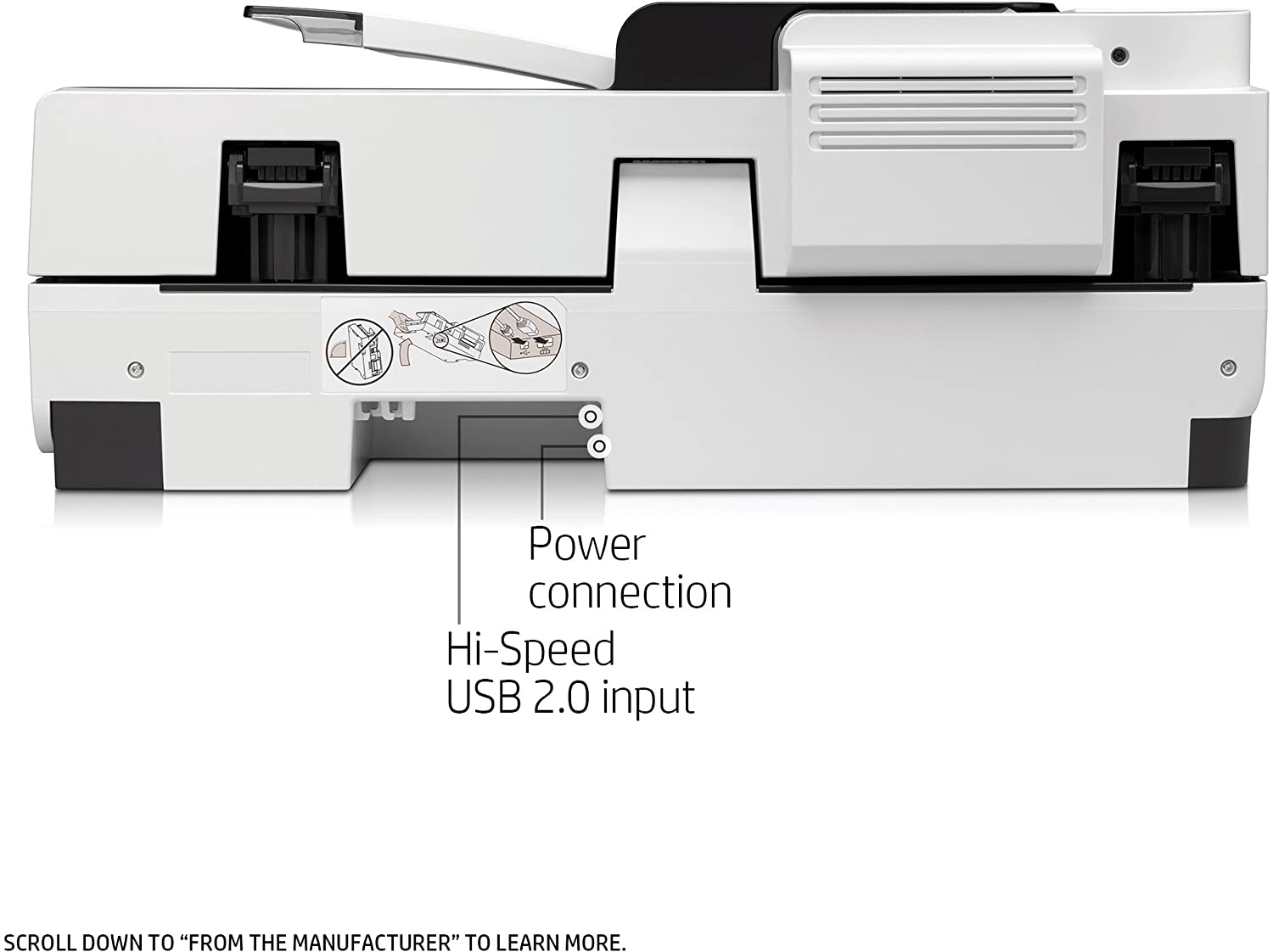 Alternative view of HP SCANJET ENTERPRISE FLOW 7500 FLATBED SCANNER