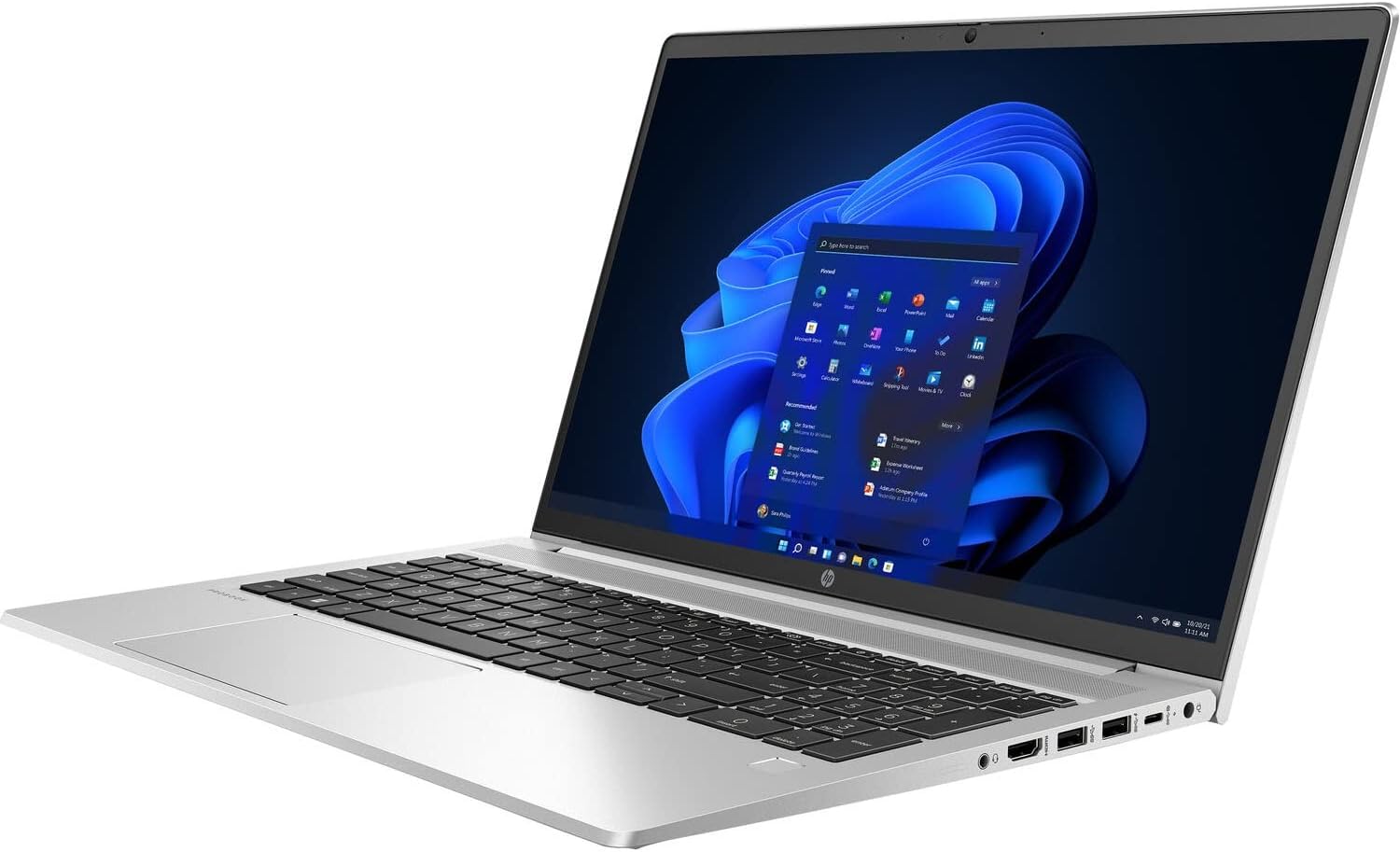 Alternative view of HP ProBook 440 G9 12th Gen Intel®️ Core™️ i5-1235U up to 4.4 GHz Processor 8GB DDR4-3200 MHz RAM, 512 GB PCIe®️ NVMe™️ SSD | Intel Iris Xe Graphics 14″ diagonal, FHD (1920 x 1080), BT Webcam, SILVER, FINGER PRINT, BACKLIT KEYBOARD, FREEDOS